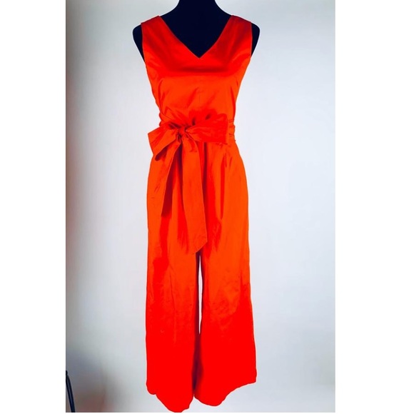 J.Crew Wrap Tie Jumpsuit Stretch Wide Leg Romper 4 - Picture 2 of 8